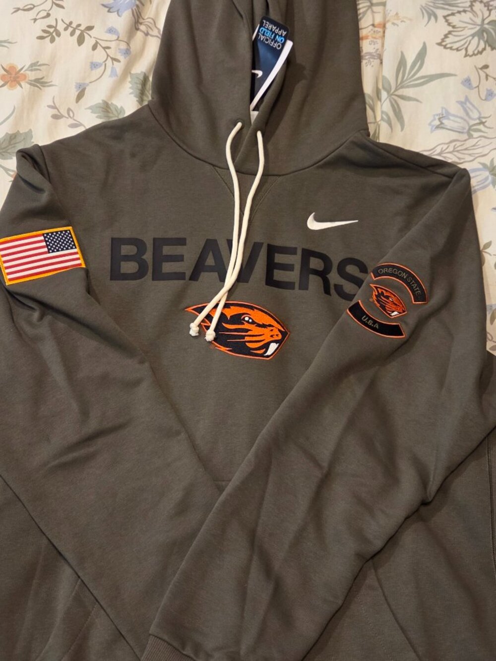 Oregon State Basketball On Field Nike Pullover HOODIE Jacket MEN'S XL NWT